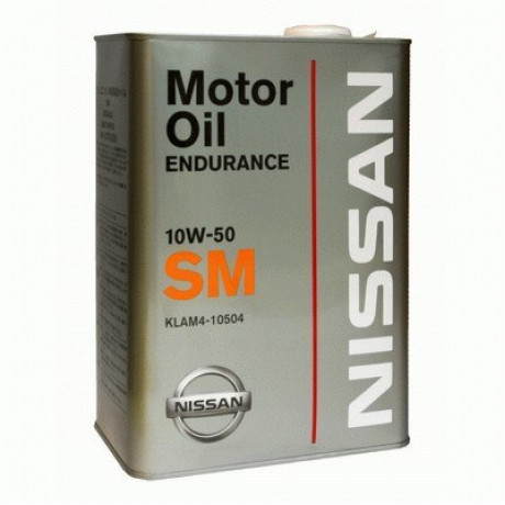 Масло моторное Nissan SM ENDURANCE 10W50 синтетическое 4л