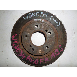 Диск тормозной Nissan WGNC34 передний б/у