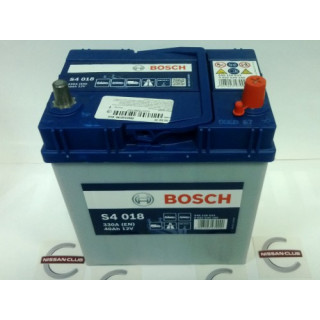 Аккумулятор BOSCH S4018 40Ач 330А L ОП 187x127x227 клеммы тонкие