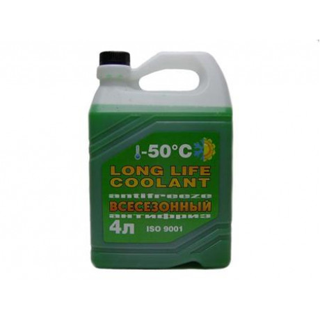 Антифриз зеленый LONG LIFE COOLANT -50C 4л