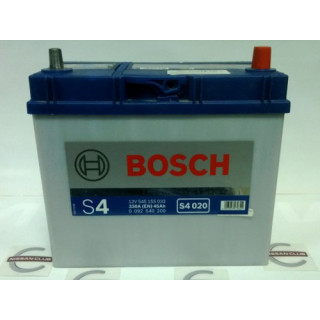 Аккумулятор BOSCH S4020 45Ач 330А L ОП 238x129x227 клеммы тонкие
