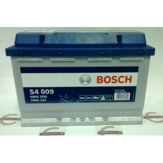 Аккумулятор BOSCH S4009 74Ач 680А R ПП 278x175x190 клеммы толстые