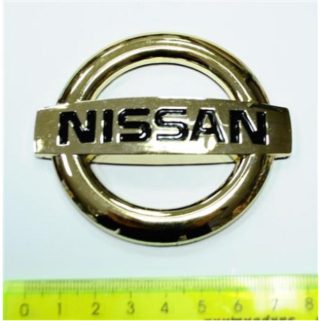 Эмблема Nissan 81x70 NE006 позолота